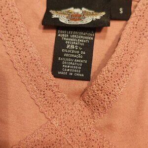 Harley-Davidson Dusty Rose Embroidered HD Cami - Size S, Never worn!